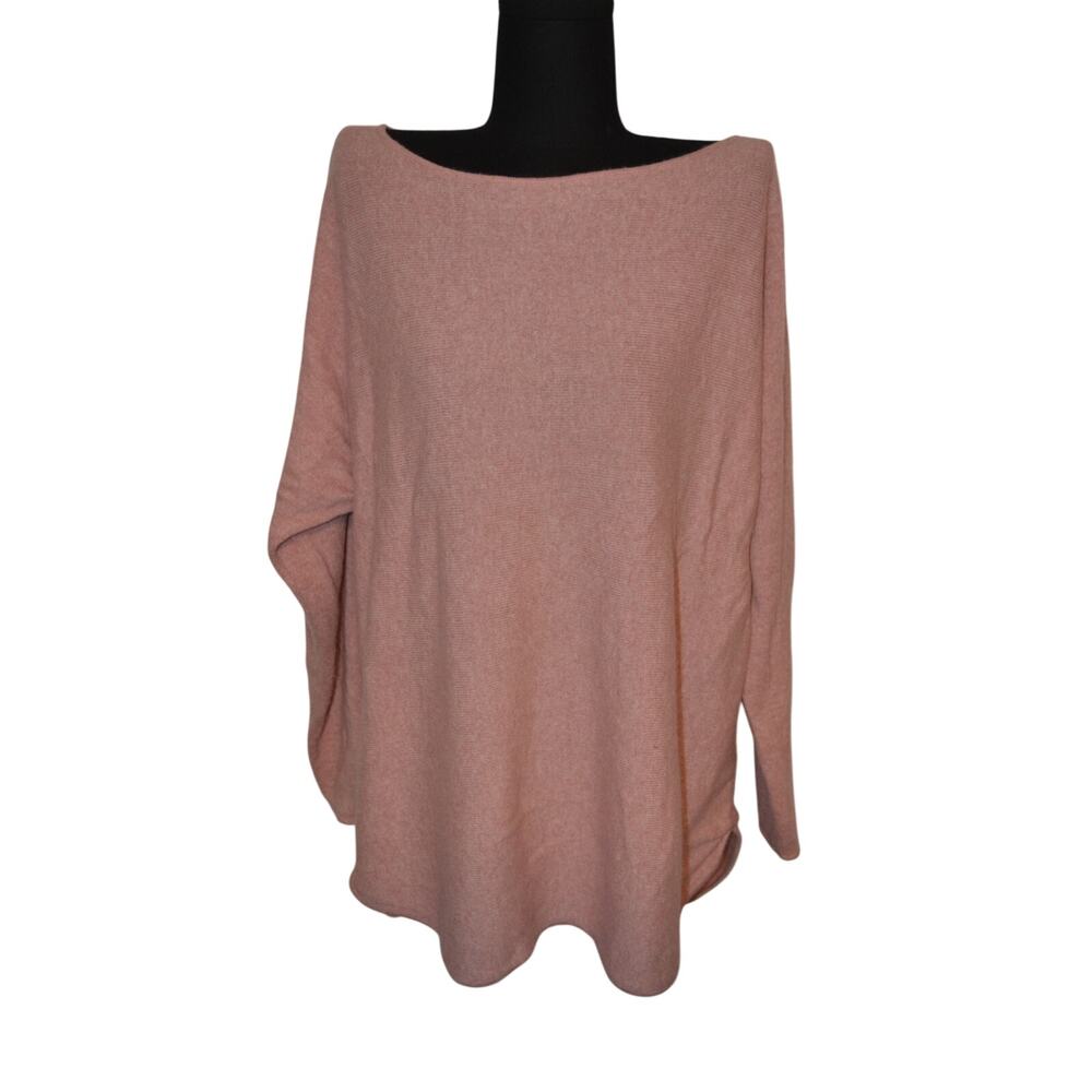 Cashmere Charter Club Luxury Shirttail Hem Light Pink Scoop Neck Size 2x